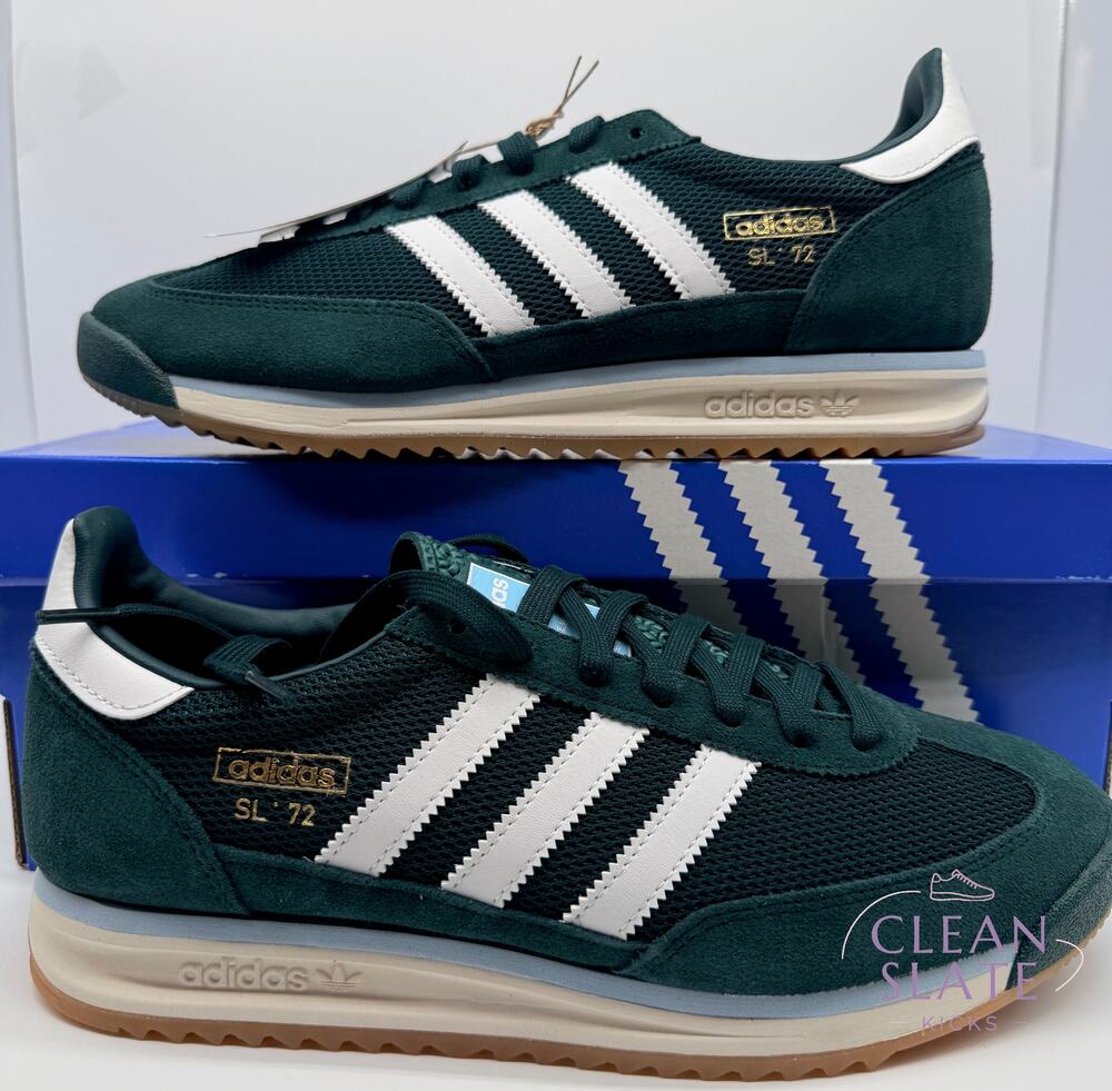 Adidas SL 72 RS JQ9795 Green/White/Sky Men's 9.5 NIB/NWT